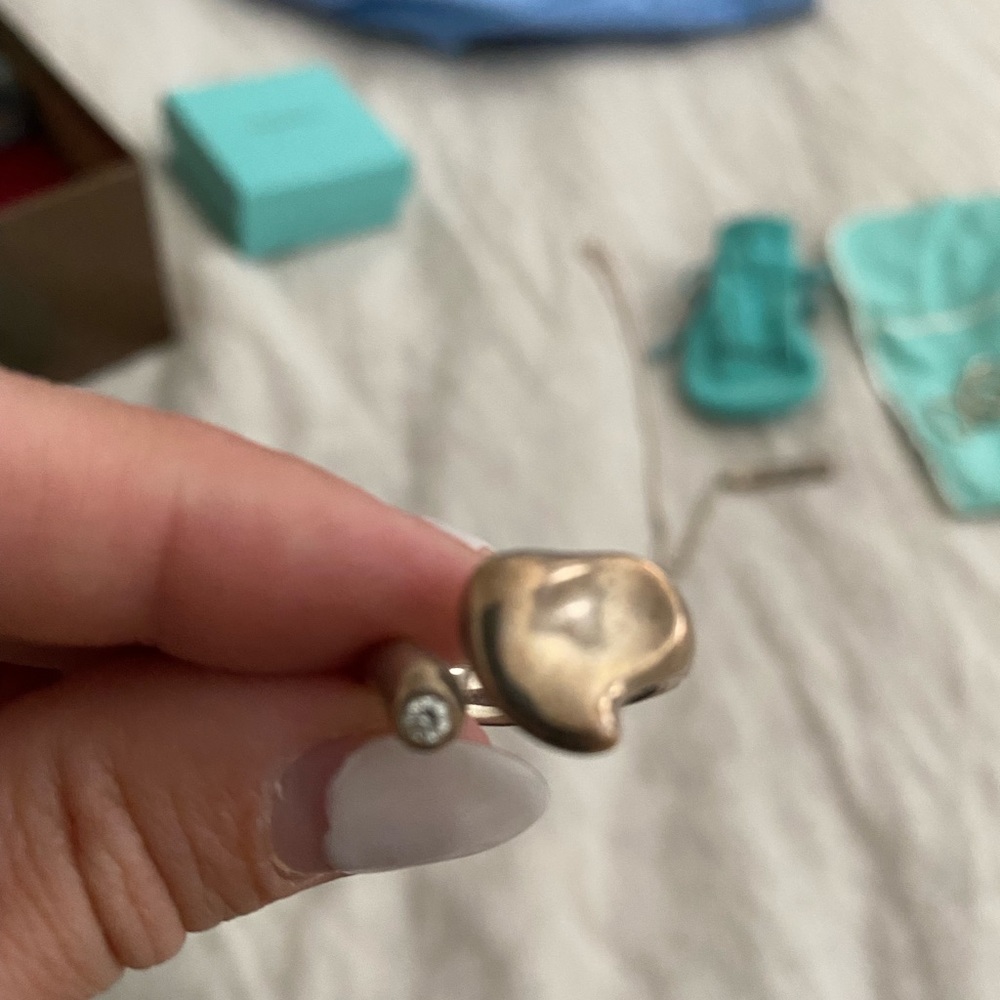 Tiffany full heart ring with diamond